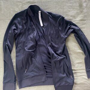 Lululemon Black Full Zip Up Jacket Size 6